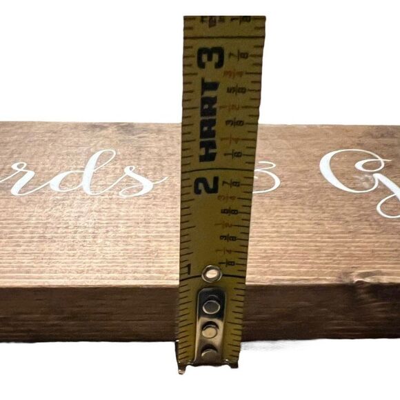 Rustic Brown Wooden Wedding Card & Gift Box Country Decor Display Crate Present - Picture 10 of 10